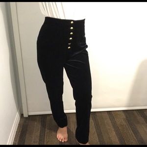Beautiful button up velvet pants